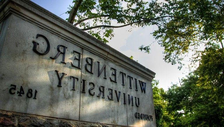 Wittenberg Monolith Entrance SIgn